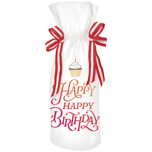 Happy Birthday Wine Bag