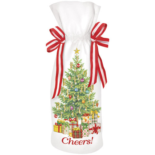 Tinsel Tree Wine Bag