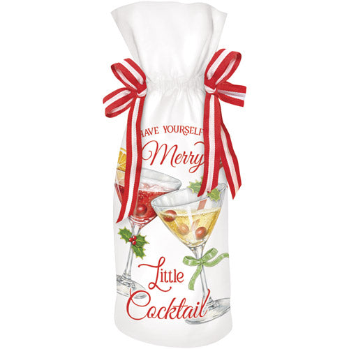 Merry Cocktails Wine Bag