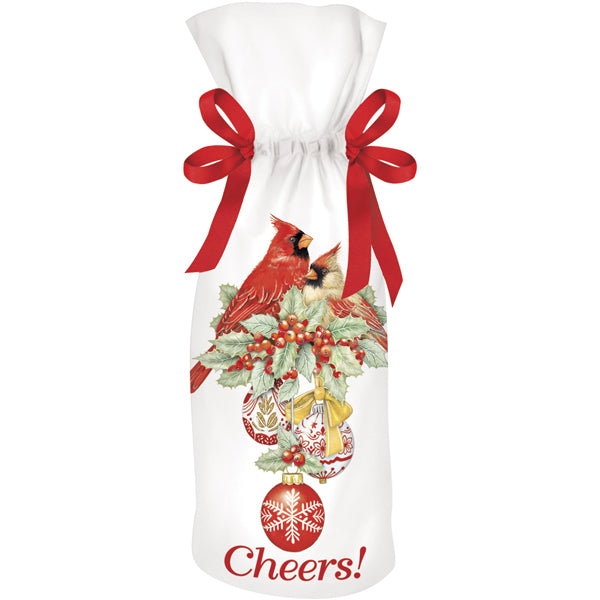 Cardinal Ornaments Wine Bag