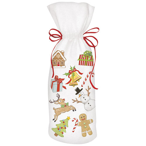 Holiday Scatter Wine Bag