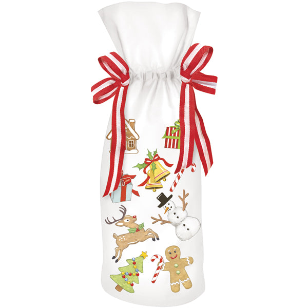 Holiday Scatter Wine Bag