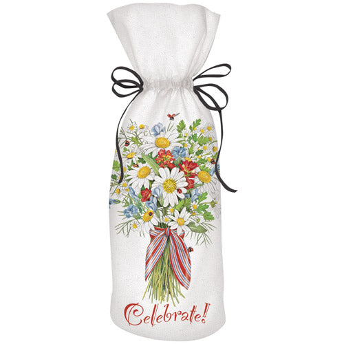 Daisy Bouquet Wine Bag