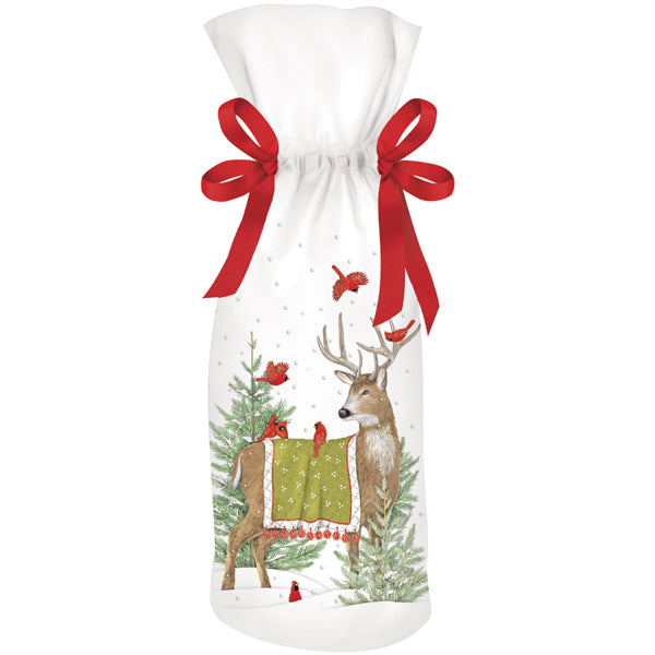 Forest Deer Wine Bag