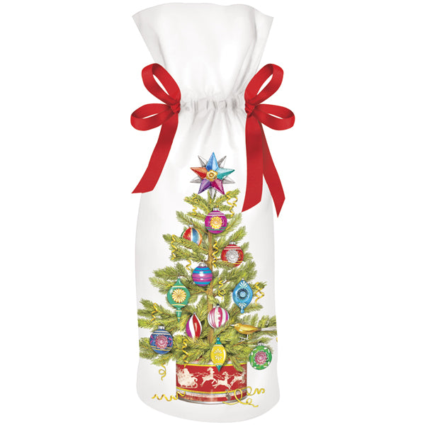 Christmas Tree Tin Wine Bag