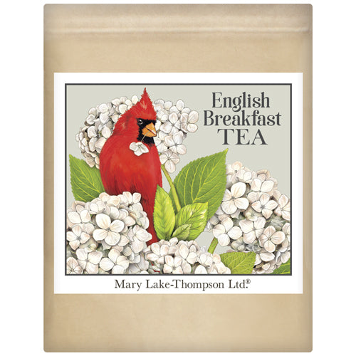 Cardinal Hydrangea Wrapped Tea- English Breakfast