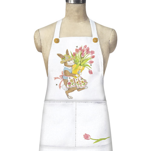 Potted Tulip Rabbit Apron – Mary Lake Thompson Ltd