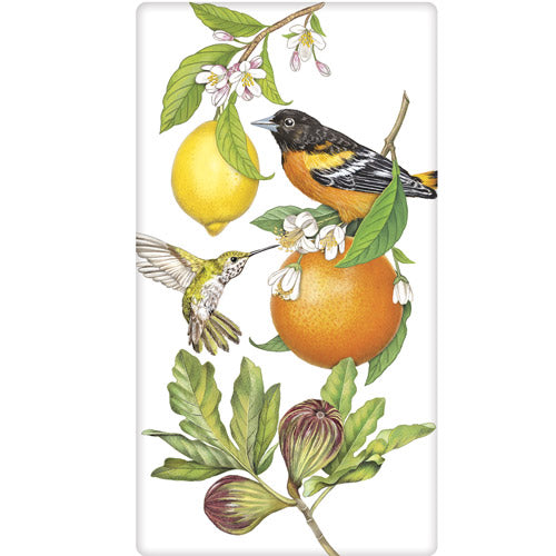 Fruit Birds Bagged Towel
