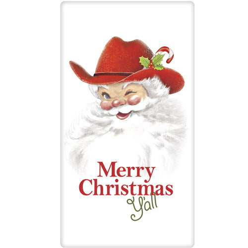 Cowboy Santa Bagged Towel