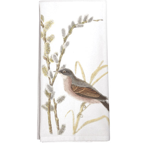 Mary Lake Thompson Pussywillow Bird Dish Towel - Thumbnail 2