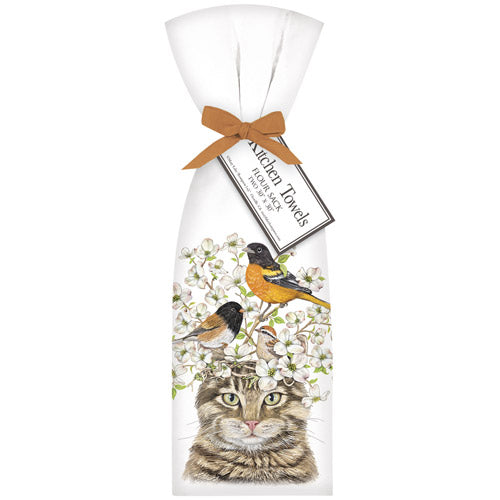 Cat Dogwood Towel Set