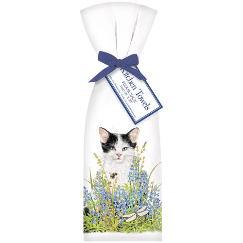 Bluebonnet Cat Towel Set