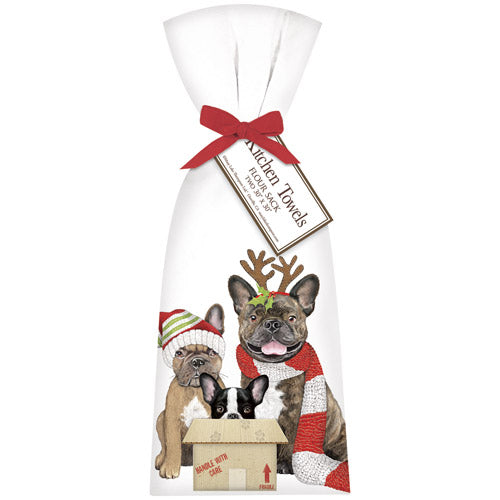 Holiday Frenchie Family Towel Set