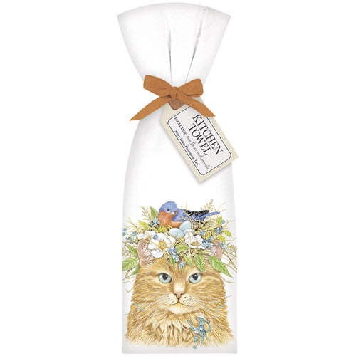 Bird Nest Cat Towel Set