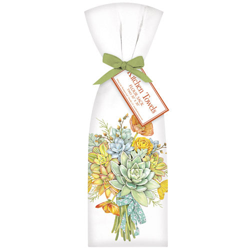 succulent towel Succulent Bouquet Towel Set