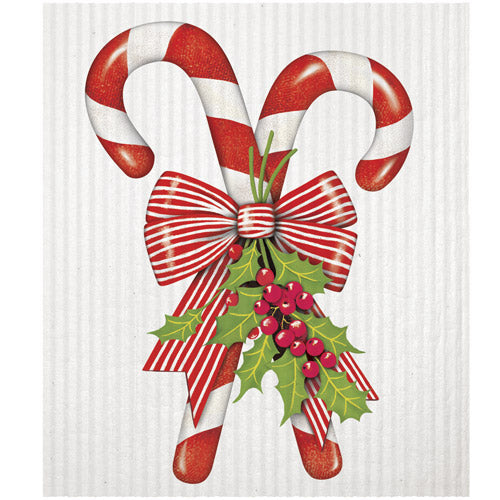 Candy Canes Sponge Cloth