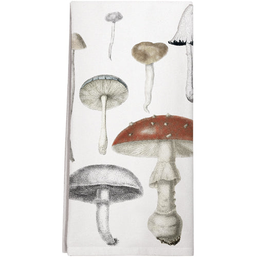 Mary Lake Thompson Montgomery Street Mushrooms Flour Sack Dish Towel