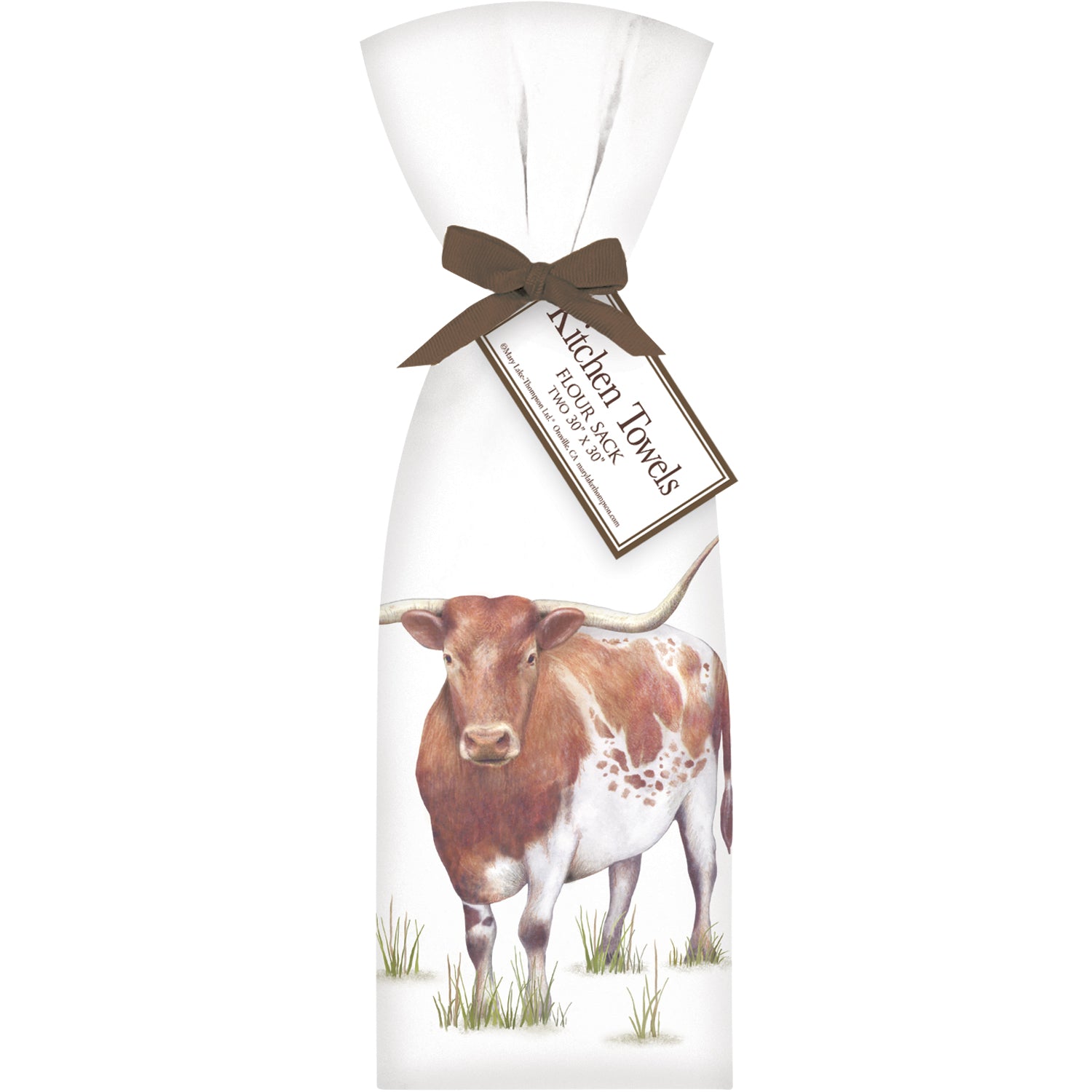 Mary Lake Thompson Longhorn Cow Towel