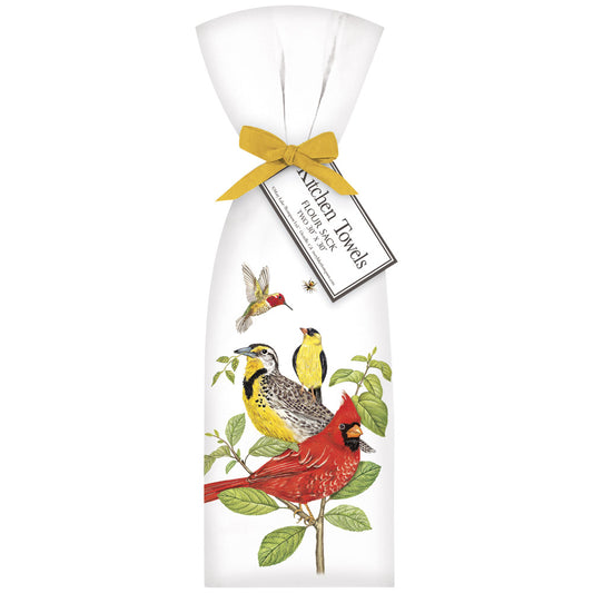 Stacked Bird Branch Towel Set