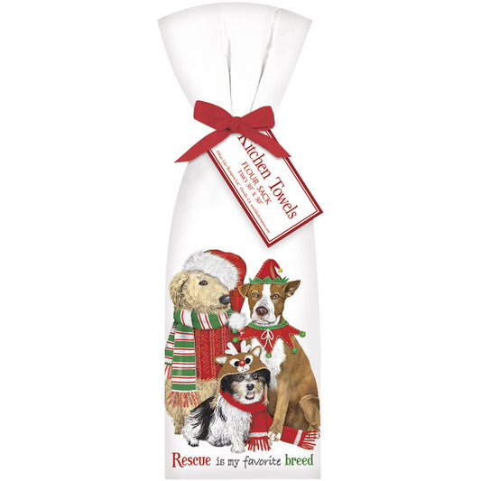 Holiday Rescue Pets Towel Set